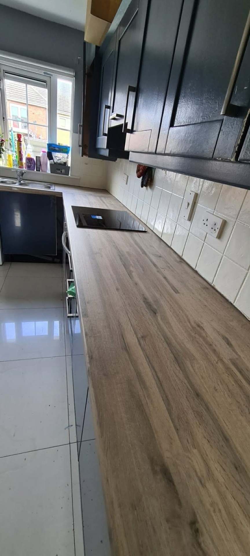 Dark navy kitchen — Handyman Dublin